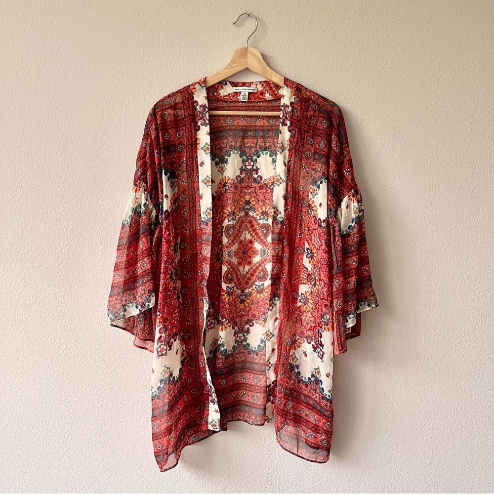 AEO Printed Long Kimono